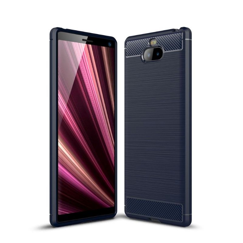 Deksel Til Sony Xperia 10 Carbon Børstet Gel