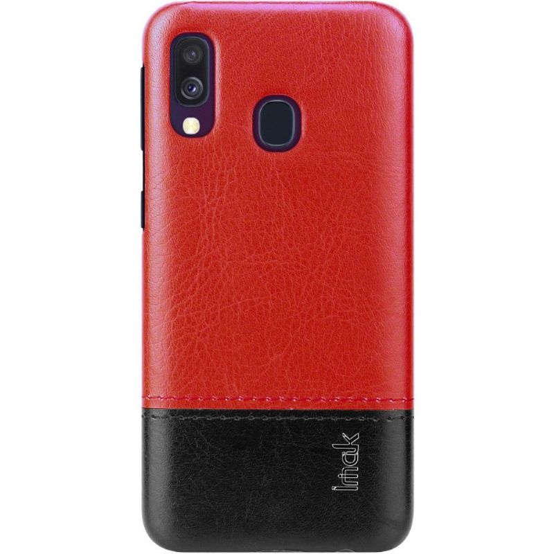 Deksel Til Samsung Galaxy A40 Originalitet Imak Bicolor Imitert Skinn