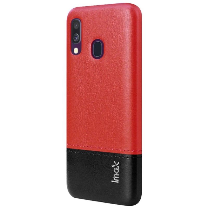 Deksel Til Samsung Galaxy A40 Originalitet Imak Bicolor Imitert Skinn