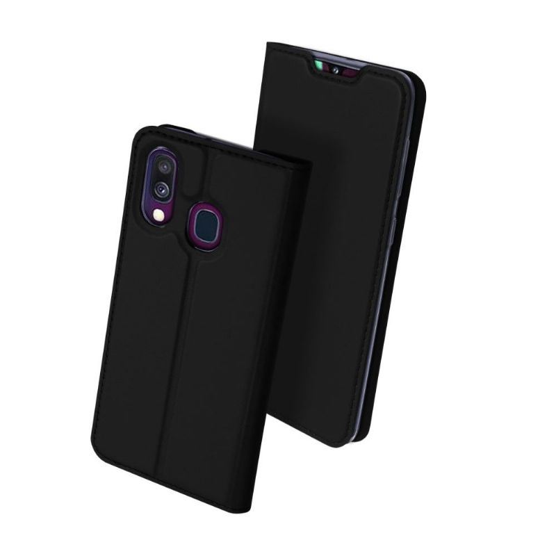 Etui Til Samsung Galaxy A40 Business Imitert Skinn