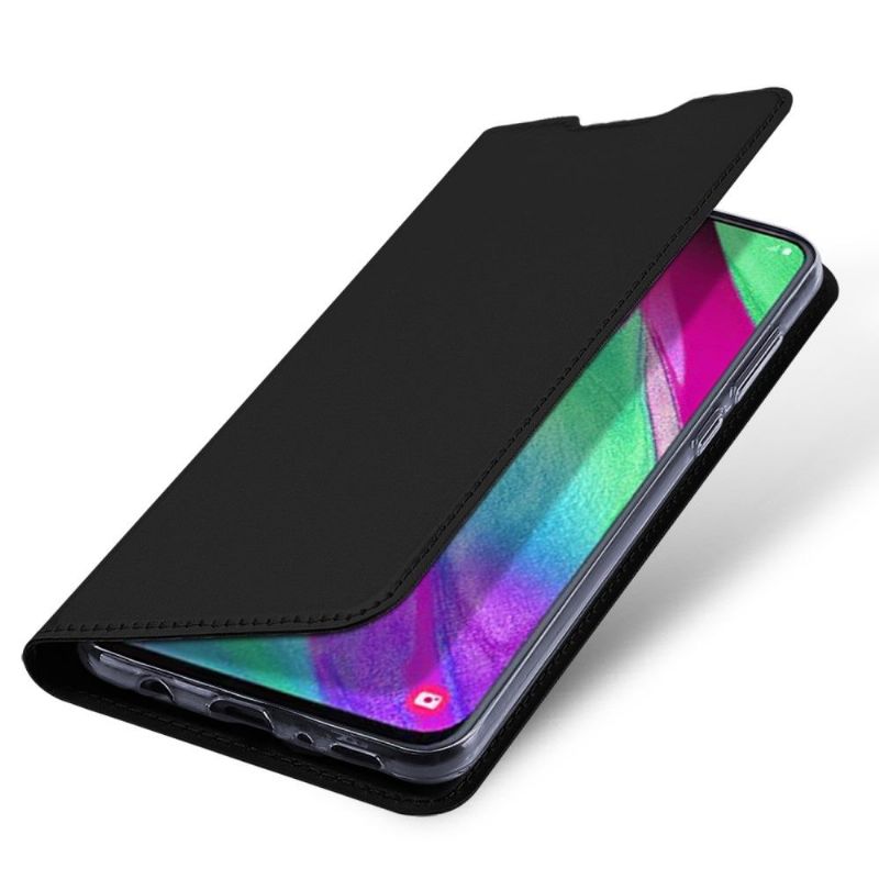 Etui Til Samsung Galaxy A40 Business Imitert Skinn