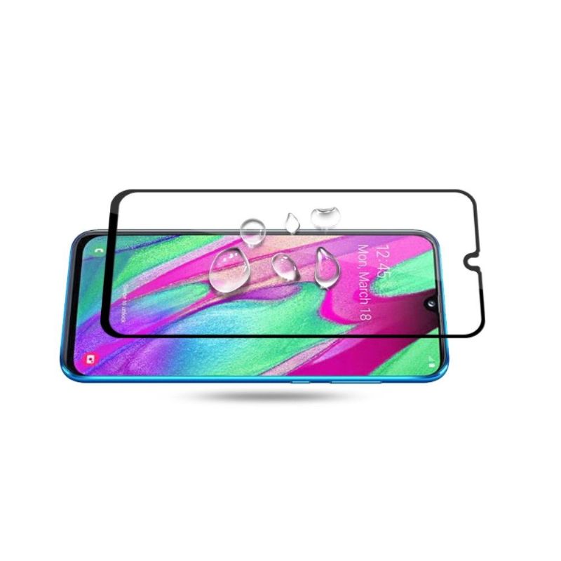 Samsung Galaxy A40 - Skjermbeskytter I Herdet Glass I Full Størrelse - Svart