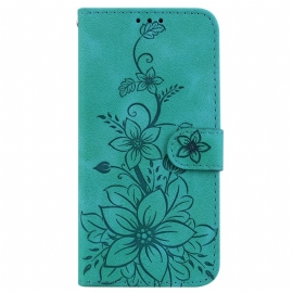 Folio Deksel Oppo Reno 11 5g Blomstermønster Med Stropp