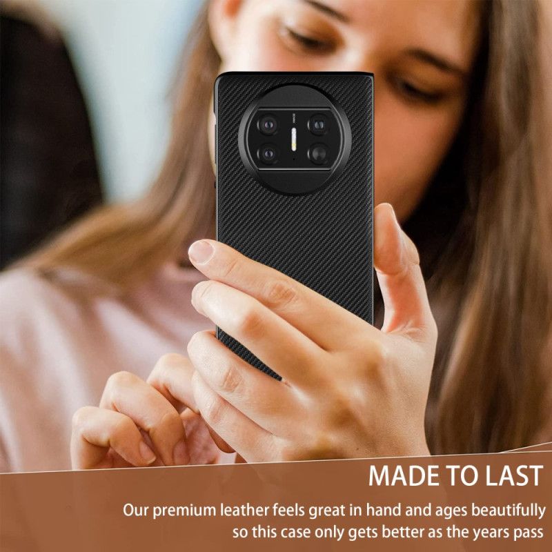 Deksel Huawei Mate X3 Mobildeksel Vevd Skinnstil