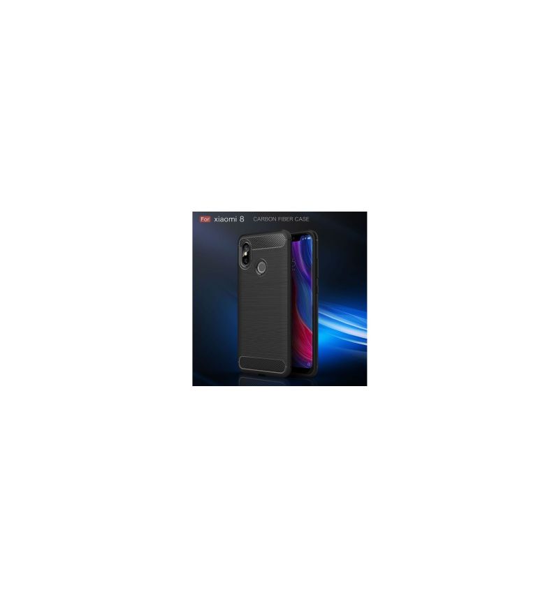 Deksel Til Xiaomi Mi 8 Børstet Karbon