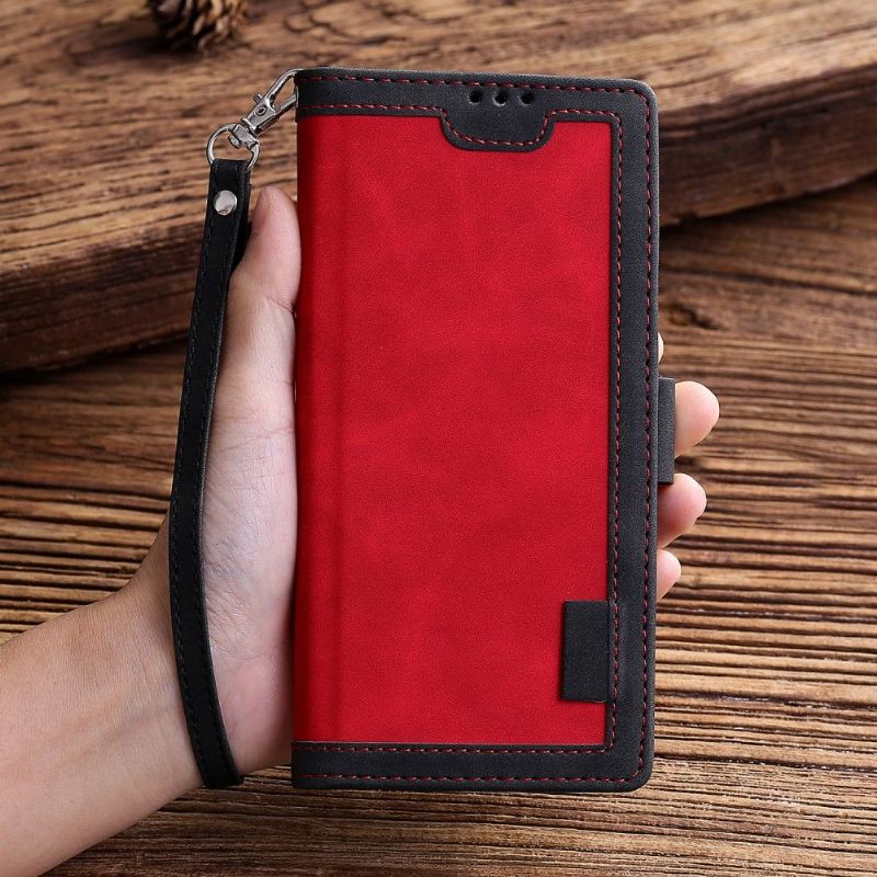 Folio Deksel Til Xiaomi Redmi 9A Med Kjede Vintage Kortholder
