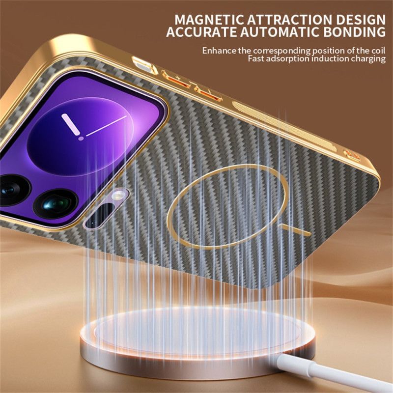 Deksel Xiaomi 17 Pro Mobildeksel Karbonfibertekstur