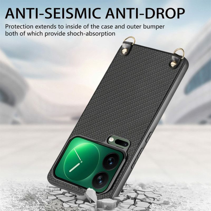 Deksel Xiaomi 17 Pro Mobildeksel Karbonfibertekstur