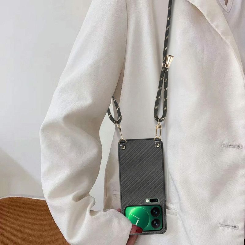 Deksel Xiaomi 17 Pro Mobildeksel Karbonfibertekstur