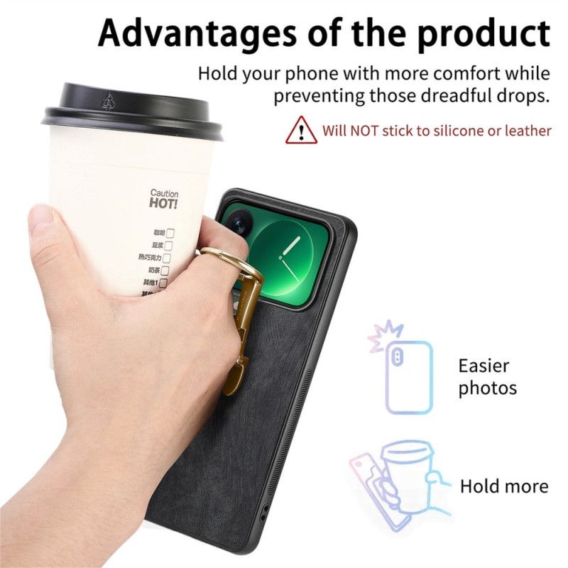 Deksel Xiaomi 17 Pro Stativ Sammenleggbart Og Med Retrotekstur Caseneo Beskyttelse Deksel