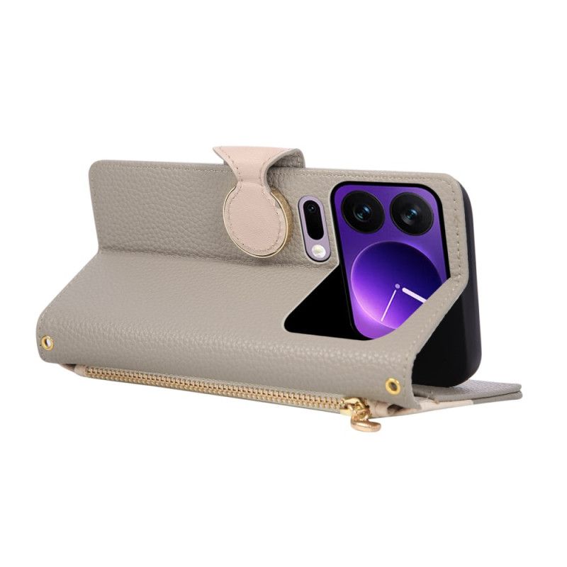 Folio Deksel Til Xiaomi 17 Pro Lommebok Med Glidelås