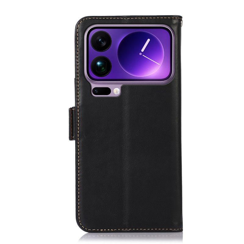 Folio Deksel Xiaomi 17 Pro Lærlommebok Med Rfid-beskyttelse