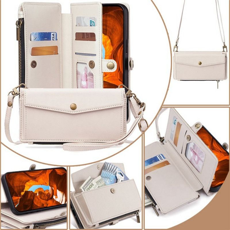 Folio Deksel Xiaomi 17 Pro Lommebok Med Skulderstropp Beskyttelse Deksel