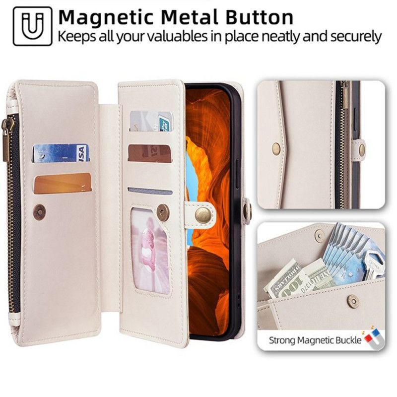 Folio Deksel Xiaomi 17 Pro Lommebok Med Skulderstropp Beskyttelse Deksel