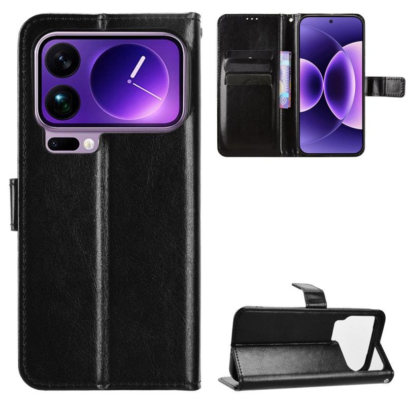 Folio Deksel Xiaomi 17 Pro Prangende Kunstskinn Beskyttelse Deksel