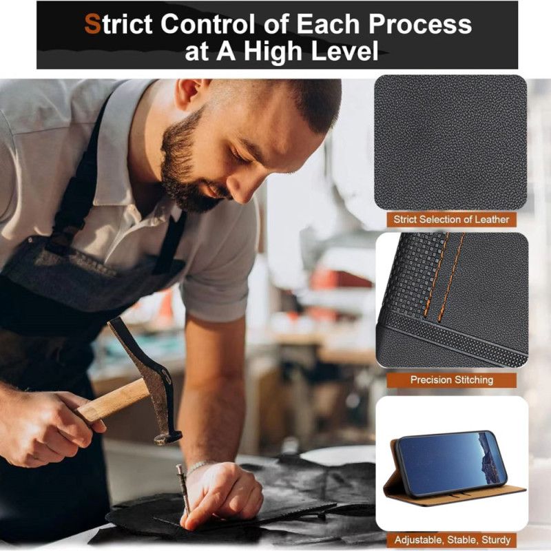 Folio Deksel Xiaomi 17 Pro Rutenettmønster