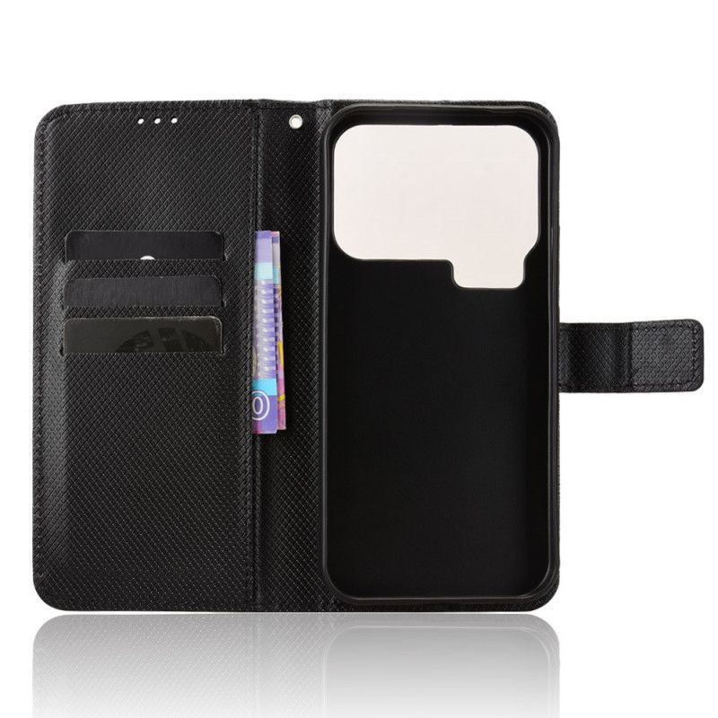 Folio Deksel Xiaomi 17 Pro Teksturert Kunstskinn Beskyttelse Deksel