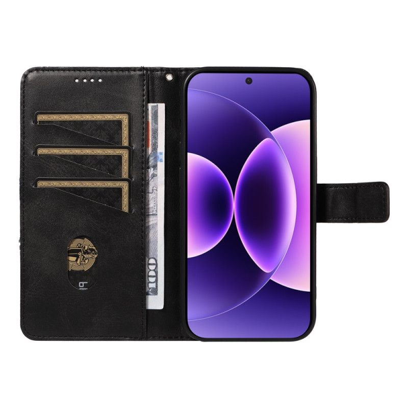 Folio Deksel Xiaomi 17 Pro Tofarget Skinneffekt