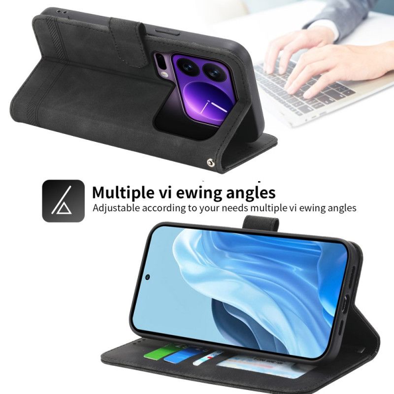 Lærdeksel Folio Deksel Xiaomi 17 Pro Mobildeksel Dierfeng