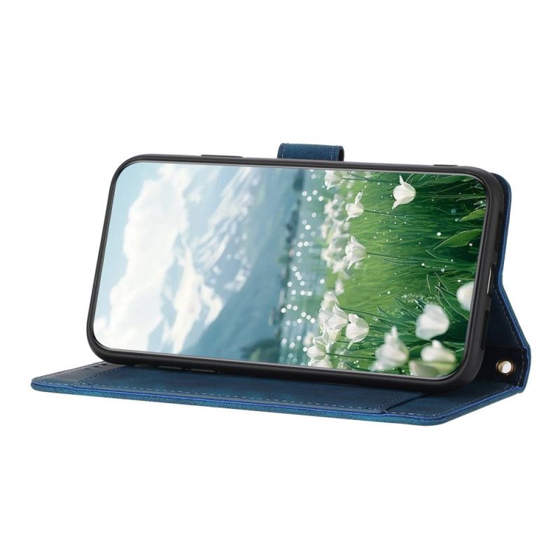 Lærdeksel Folio Deksel Xiaomi 17 Pro Mobildeksel Lommebok Med Tulipandesign