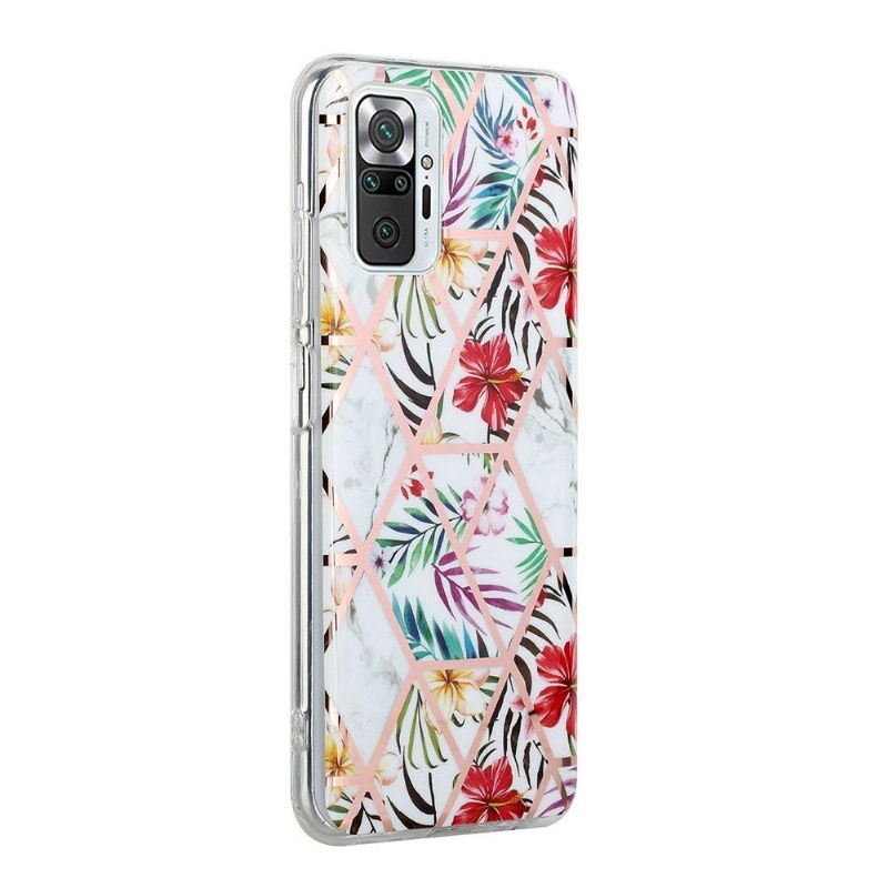 Deksel Til Xiaomi Redmi Note 10 Pro Silikon - Eksotiske Blomster