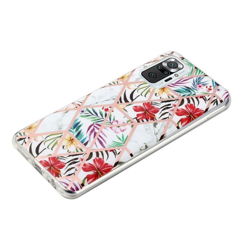 Deksel Til Xiaomi Redmi Note 10 Pro Silikon - Eksotiske Blomster