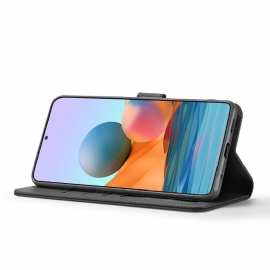 Etui Til Xiaomi Redmi Note 10 Pro Folio Deksel Skinneffekt Lc.imeeke