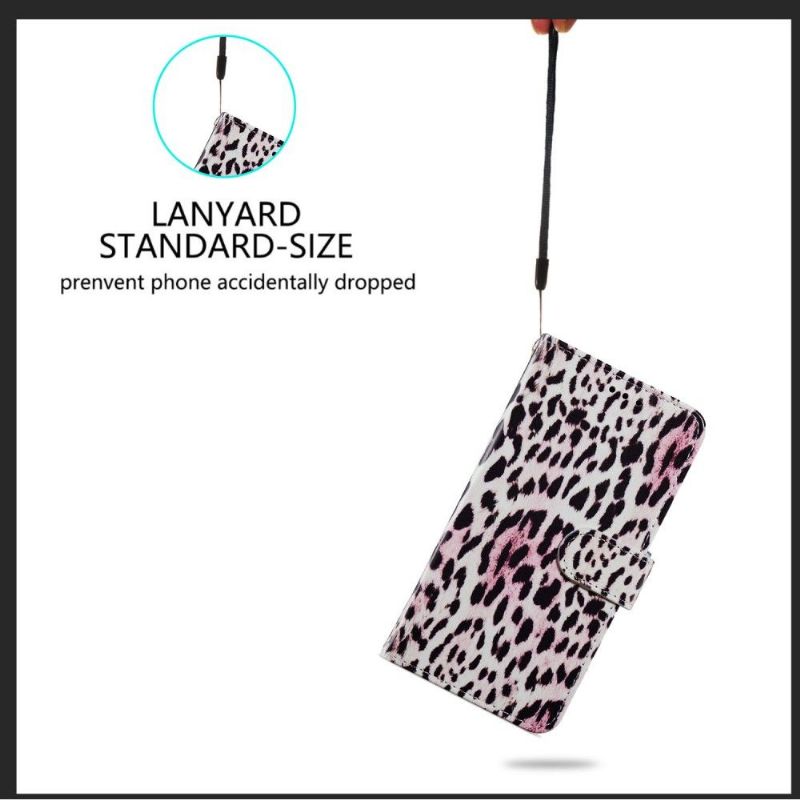 Folio Deksel Til Xiaomi Redmi Note 10 Pro Anti-fall Leopardmønster