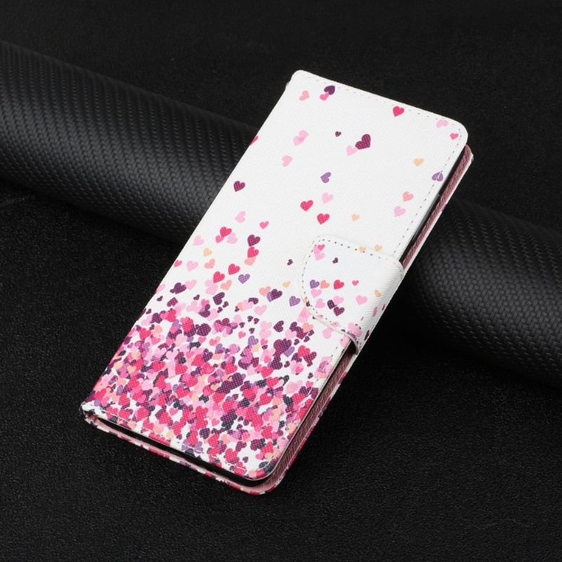 Folio Deksel Til Xiaomi Redmi Note 10 Pro Hjertemønstre
