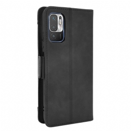 Folio Deksel Til Xiaomi Redmi Note 10 5G / Poco M3 Pro Premium Med Kortholder