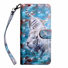 Folio Deksel Til OnePlus 10 Pro 5G Med Kjede Thong Tiger