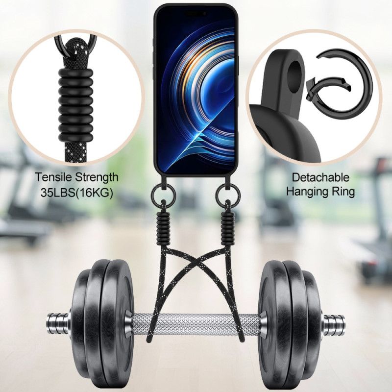 Deksel iPhone Air Kortholder Med Snor