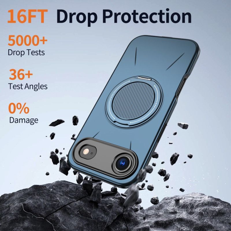 Deksel iPhone Air Magsafe Med Roterende Holder I Metallisk Stil