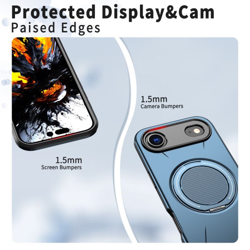 Deksel iPhone Air Magsafe Med Roterende Holder I Metallisk Stil