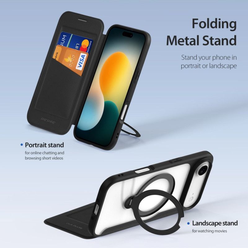 Folio Deksel iPhone Air Magsafe Skin X Pro-serien Stativ Dux Ducis Beskyttelse Deksel