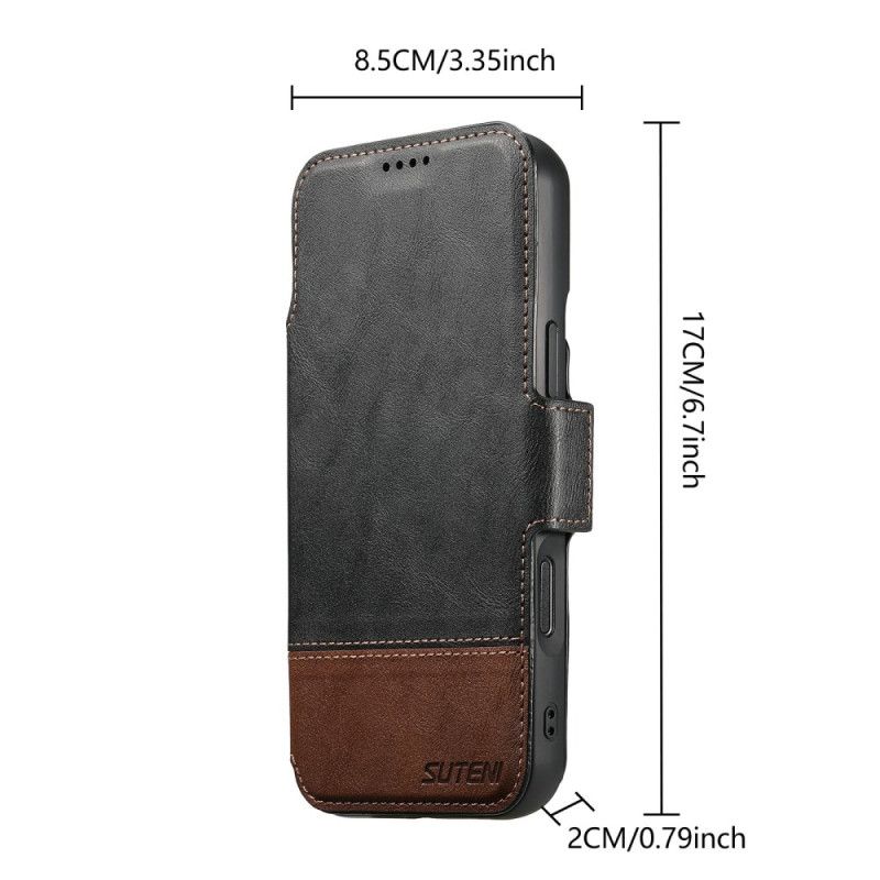 Folio Deksel iPhone Air Magsafe Tofarget Avtakbart Deksel Suteni