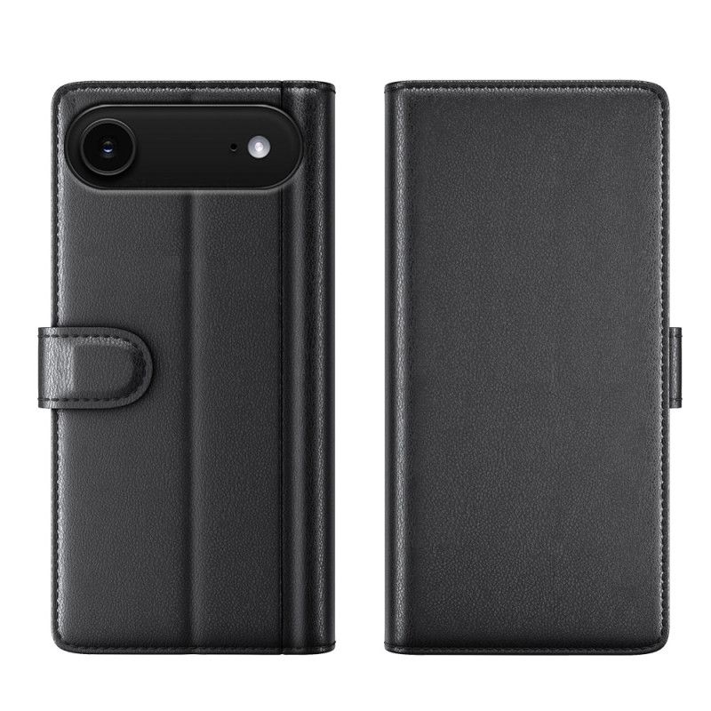 Lærdeksel Folio Deksel iPhone Air Mobildeksel Lommebok I Ekte Skinn