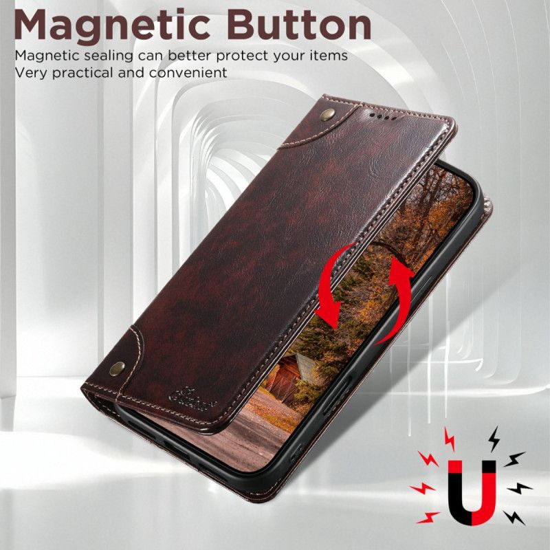 Lærdeksel Folio Deksel iPhone Air Vintage Suteni