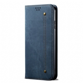 Beskyttelse Deksel Til Poco X5 5G Folio Deksel Denim Stoff