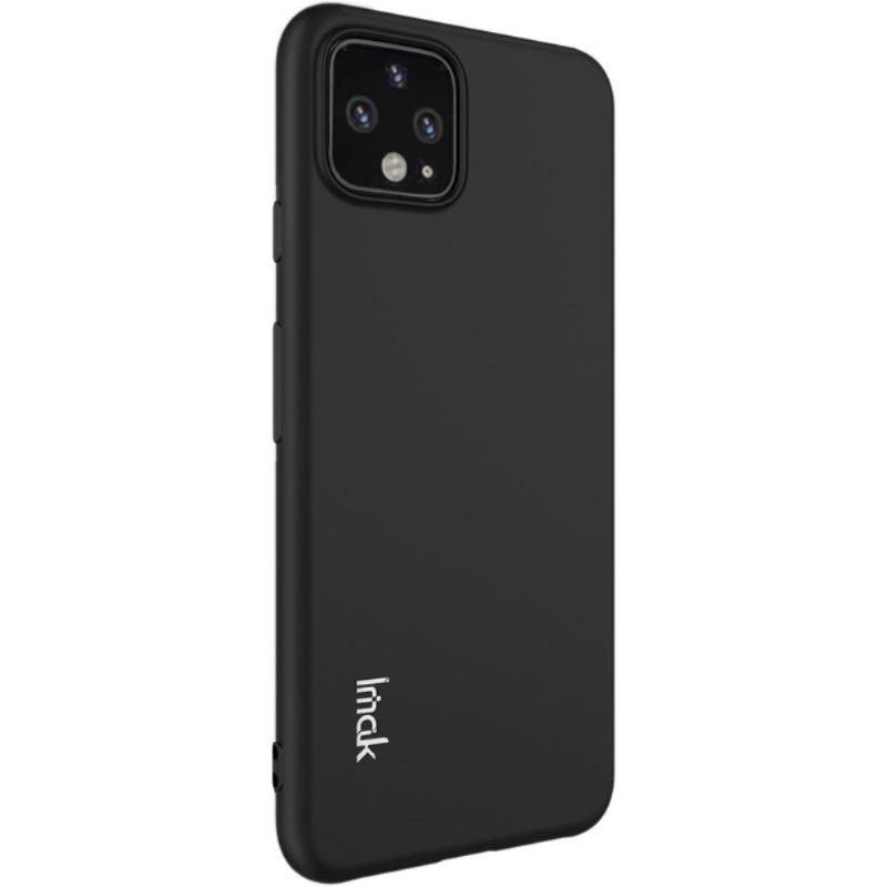 Google Pixel 4 Xl - Deksel Med Stativ + Herdet Glass - Svart Metall