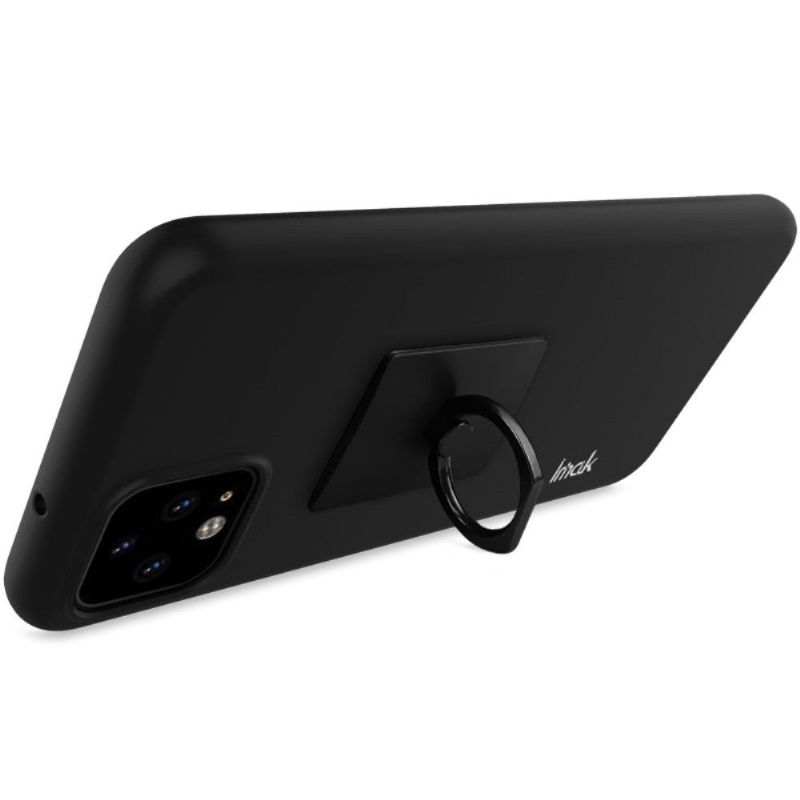 Google Pixel 4 Xl - Deksel Med Stativ + Herdet Glass - Svart Metall