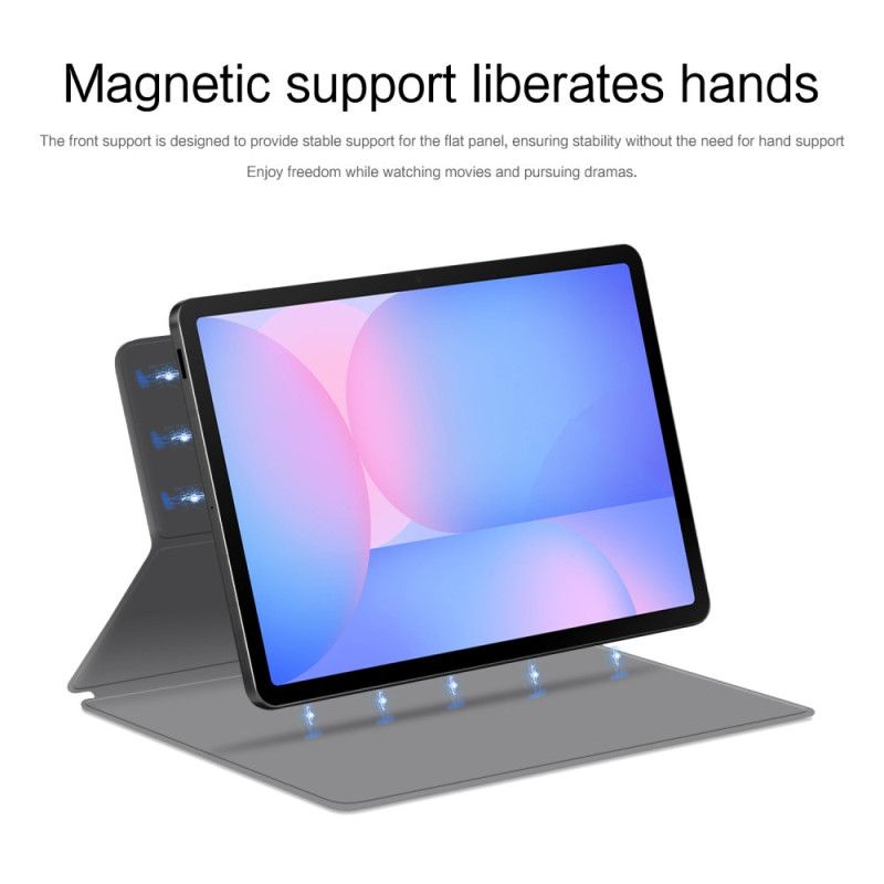 Case Etui Samsung Galaxy Tab S10 Fe Mobildeksel Magnetisk Stativ Og Automatisk Dvale-/vekkefunksjon