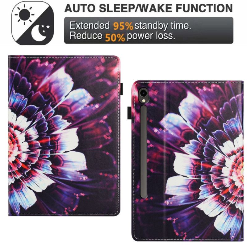 Etui Samsung Galaxy Tab S10 Fe Blomsterdesign
