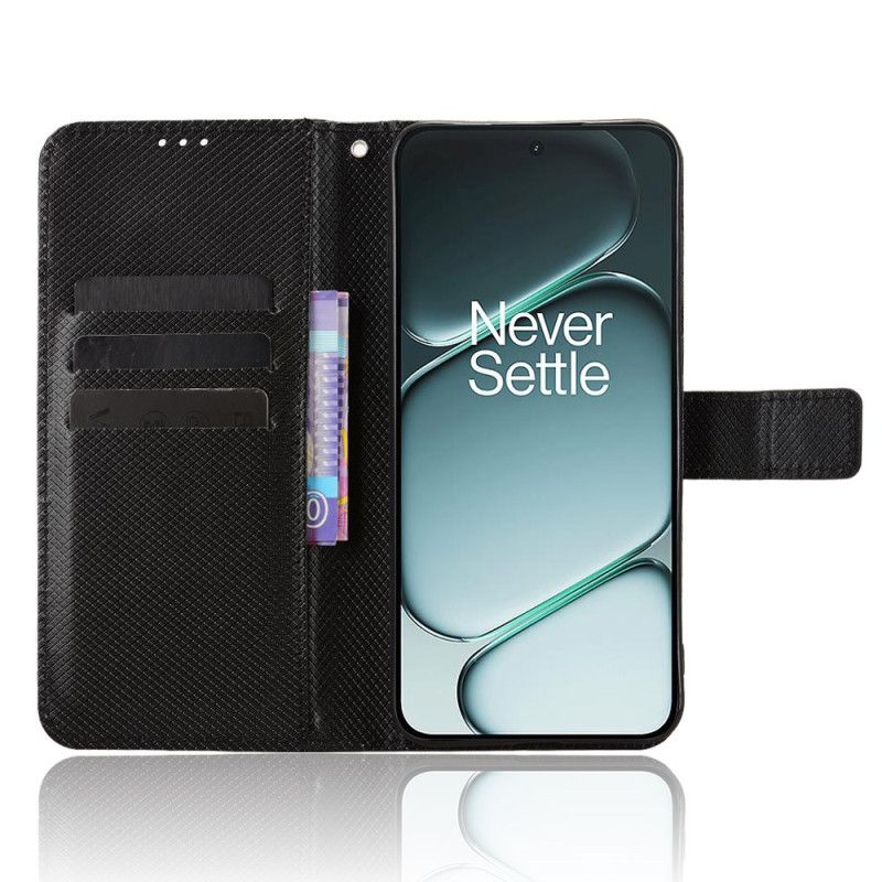Folio Deksel Oneplus 15r Diamanttekstur