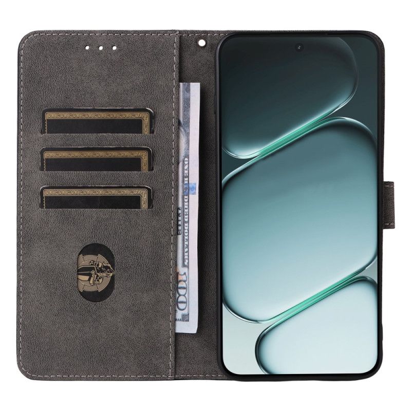 Folio Deksel Oneplus 15r Rfid-blokkerende Semsket Skinn-effekt