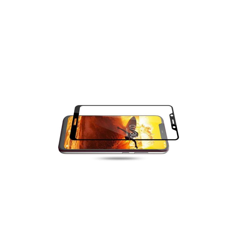 Nokia 8.1 - Skjermbeskytter I Herdet Glass I Full Størrelse - Svart