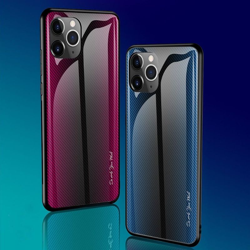 Deksel Til iPhone 11 Pro Carbon Glass Bakside