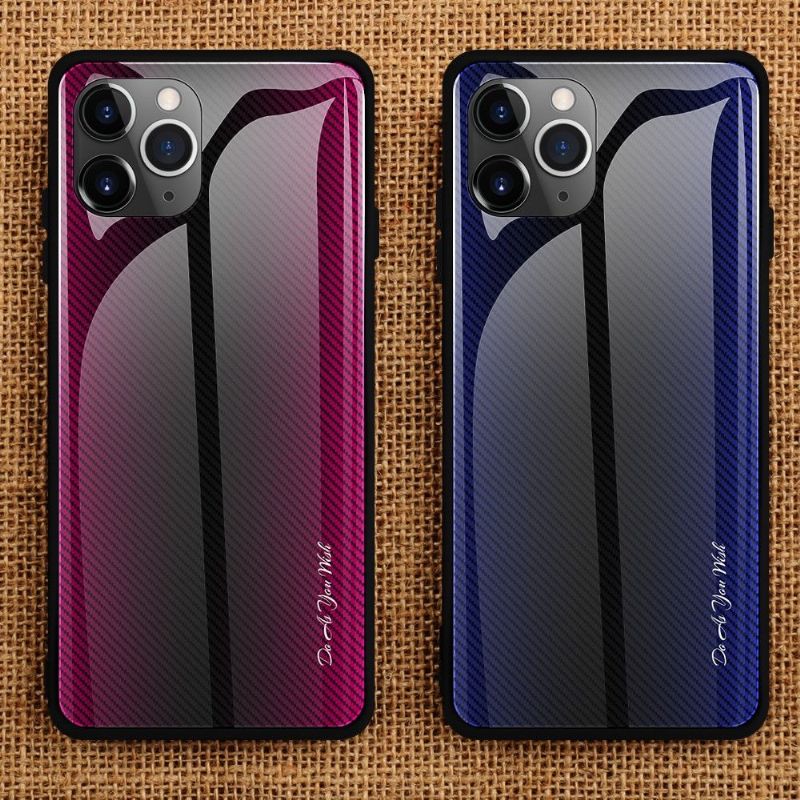 Deksel Til iPhone 11 Pro Carbon Glass Bakside