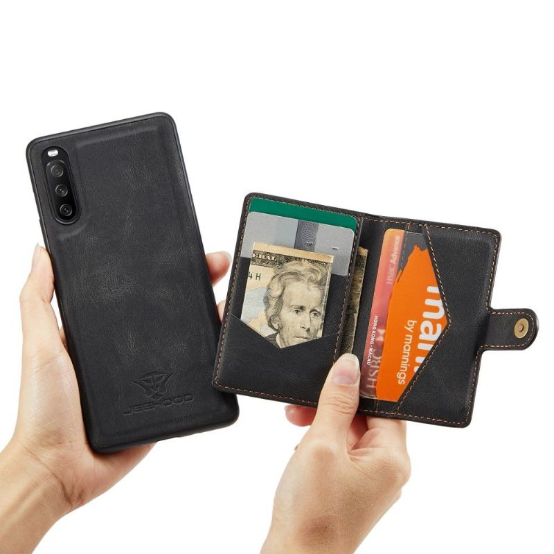 Deksel Til Sony Xperia 10 III Med Magnetkortholder