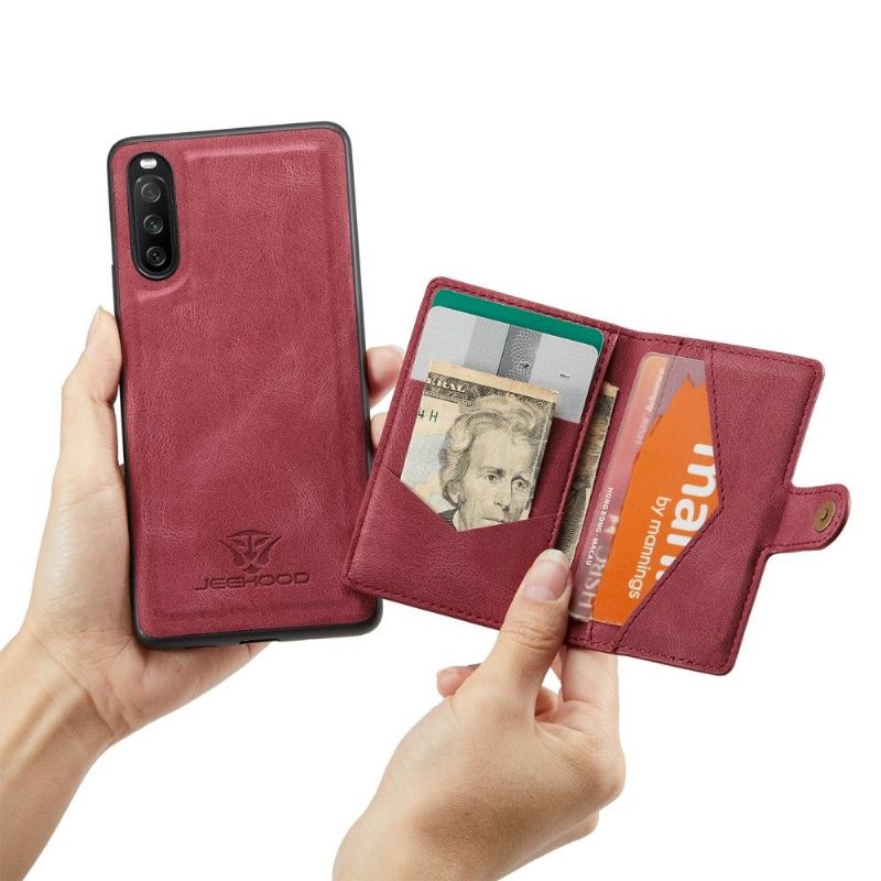 Deksel Til Sony Xperia 10 III Med Magnetkortholder